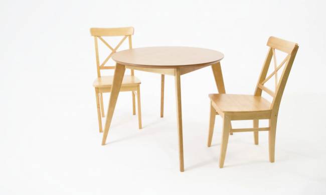 Стол Сканди К 100 натур со стульями Ингольф натур