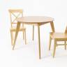 Стол Сканди К 100 натур со стульями Ингольф натур