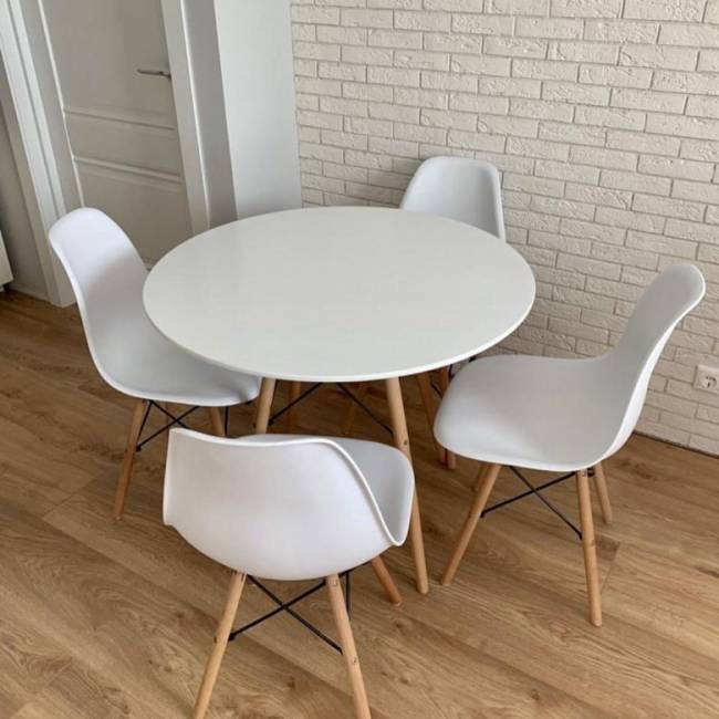 Стол EAMES белый D100 Стол EAMES белый D100