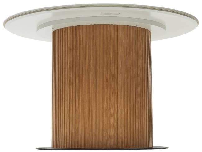 Стол MESA D120 цвет БЕЛЫЙ МРАМОР M326 / Каркас OAK, ®DISAUR