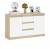 Комод-тумба три ящика и две дверки Мори МК1200.3 цвет дуб сонома/белый