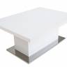 Стол-трансформер Левмар Slide G15/S79 белый глянец/ опоры нерж.сталь