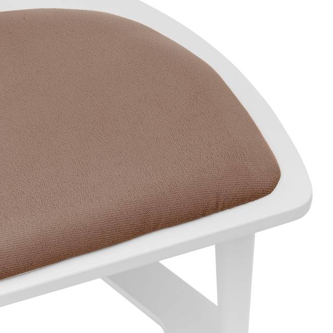 Вешалка со стулом Leset Атланта Белый Коричневый Белый