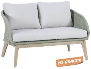 Диван деревянный двухместный Madrague светлый тик, бежевый 1270х803х774 мм Диван деревянный двухместный Madrague светлый тик, бежевый 1270х803х774 мм