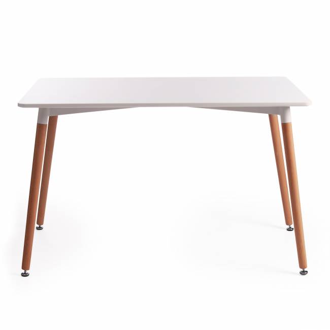 Стол JOHN (mod. T1001) МДФ/дерево, 120 х 80 х 75 см , White (Белый) / Natural (натуральный) White (Белый) / Natural (натуральный) МДФ/дерево Стол JOHN (mod. T1001) МДФ/дерево, 120 х 80 х 75 см , White (Белый) / Natural (натуральный) White (Белый) / Natural (натуральный) МДФ/дерево