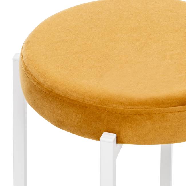 Табурет Leset Авис профиль Ultra Mustard Белый Табурет Leset Авис профиль Ultra Mustard Белый