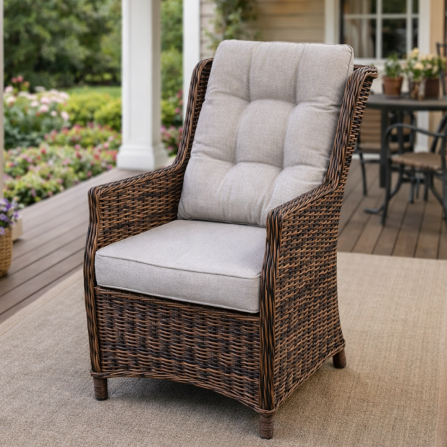 Кресло NICOLE в коричневом цвете