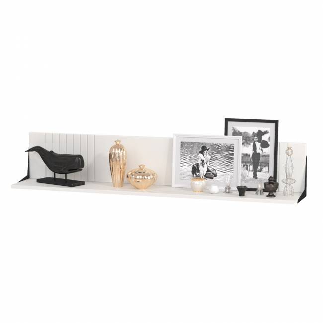 Полка Валенсия 16.481 цвет белый шагрень Полка Валенсия 16.481 цвет белый шагрень