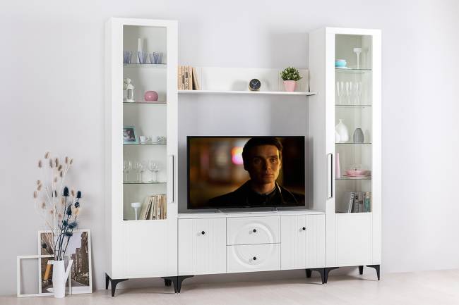 Полка Валенсия 16.481 цвет белый шагрень Полка Валенсия 16.481 цвет белый шагрень