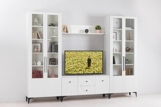 Полка Валенсия 16.481 цвет белый шагрень Полка Валенсия 16.481 цвет белый шагрень