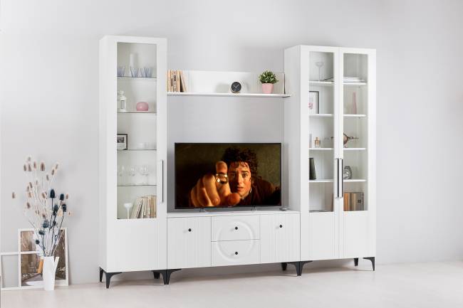 Полка Валенсия 16.481 цвет белый шагрень Полка Валенсия 16.481 цвет белый шагрень