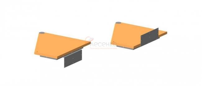 Винтовая лестница ЛЕС-1,8 высота 2475-2700, Серый, Сосна Винтовая лестница ЛЕС-1,8 высота 2475-2700, Серый, Сосна