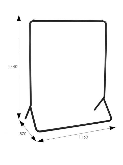 Вешалка напольная Пико 33 черный Вешалка напольная Пико 33 черный