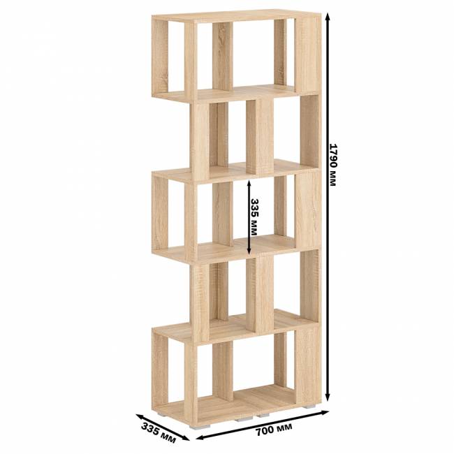 Комплект их 2-х стеллажей цвет дуб сонома Комплект их 2-х стеллажей цвет дуб сонома