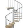 Винтовая лестница ЛЕС-1,8 высота 2925-3150, Серый, Сосна Винтовая лестница ЛЕС-1,8 высота 2925-3150, Серый, Сосна