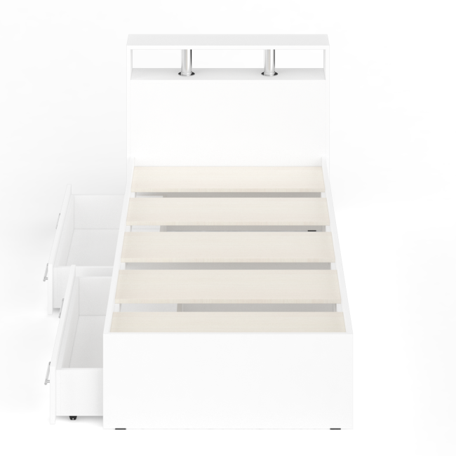 Кровать с ящиками Камелия 900 цвет белый