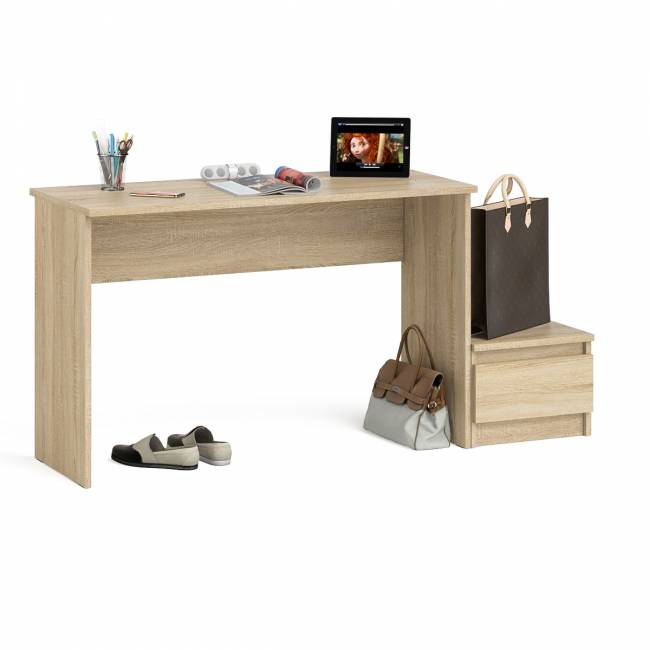 Стол письменный Мори с тумбой ТМП400.1 цвет дуб сонома Стол письменный Мори с тумбой ТМП400.1 цвет дуб сонома