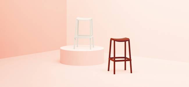 Табурет пластиковый барный Dome светло-зеленый 440х420х760 мм