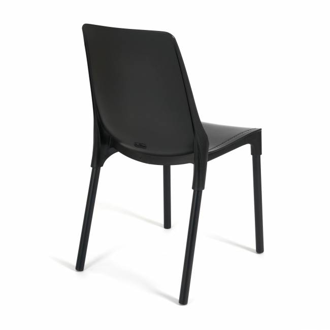 Стул Джениус/Genius (мод. 75) пластик/металл, 46x56x84cм, черный/опоры черные (Комплект из 4 шт.) черный металл/пластик Стул Джениус/Genius (мод. 75) пластик/металл, 46x56x84cм, черный/опоры черные (Комплект из 4 шт.) черный металл/пластик