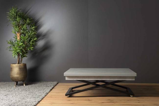 Стол-трансформер Левмар Cross P02/S53 Гриджио/черный Стол-трансформер Левмар Cross P02/S53 Гриджио/черный