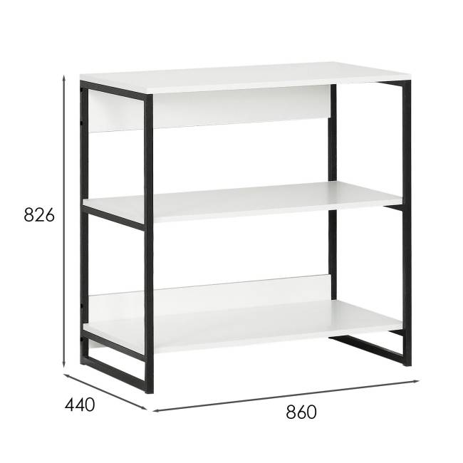 Стеллаж металлический № 2 86 см х 44 см х 82,6 см