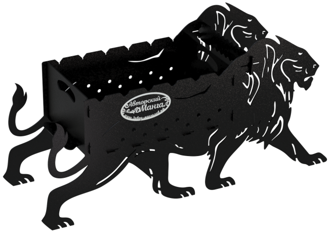 Мангал складной "Львы", стандарт, ST3, 3мм Мангал складной "Львы", стандарт, ST3, 3мм