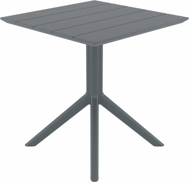 Стол пластиковый Paris Table 70 темно-серый 700х700х740 мм Стол пластиковый Paris Table 70 темно-серый 700х700х740 мм