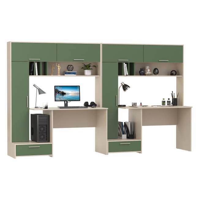 Лайт столы письменные 03.243Н цвет сатин/дымчатый зелёный Лайт столы письменные 03.243Н цвет сатин/дымчатый зелёный