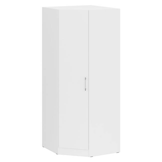 Кровать белая односпальная 1200 с угловым шкафом Стандарт цвет белый