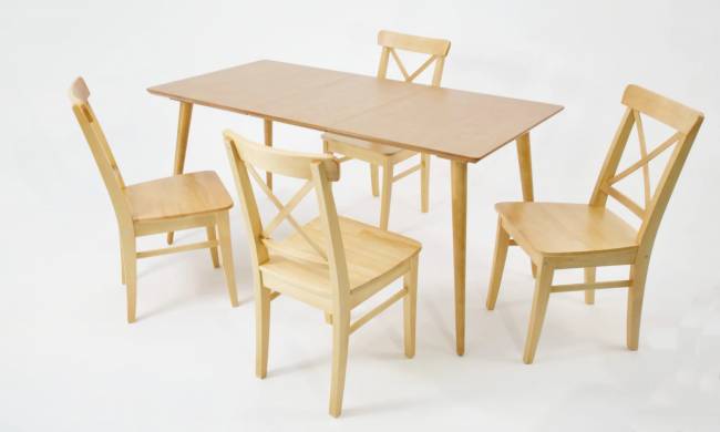 Стол Монте 120 натур со стульями Ингольф натур