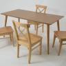 Стол Монте 120 натур со стульями Ингольф натур