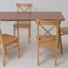 Стол Монте 120 натур со стульями Ингольф натур