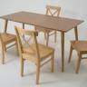 Стол Монте 120 натур со стульями Ингольф натур