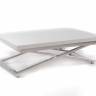 Стол-трансформер Левмар Compact G15/S59 белый глянец/ опоры серебро Стол-трансформер Левмар Compact G15/S59 белый глянец/ опоры серебро