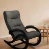 Кресло-качалка Каула экокожа Eva 6, каркас венге