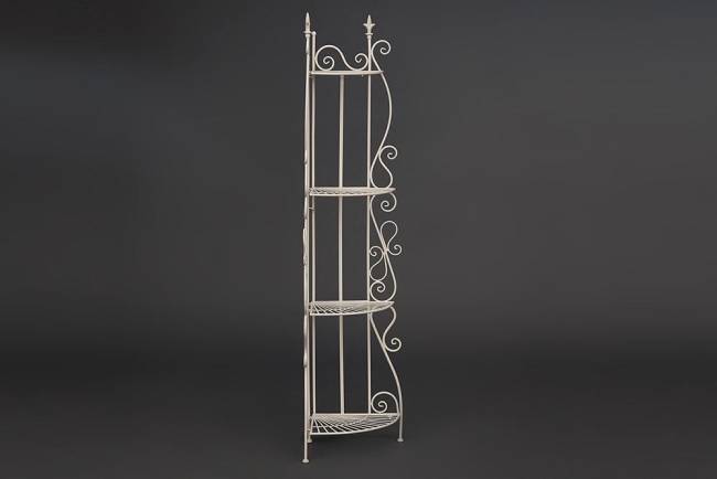Этажерка угловая Secret De Maison 001 стальной сплав, 50х35х160см, butter white Этажерка угловая Secret De Maison 001 стальной сплав, 50х35х160см, butter white