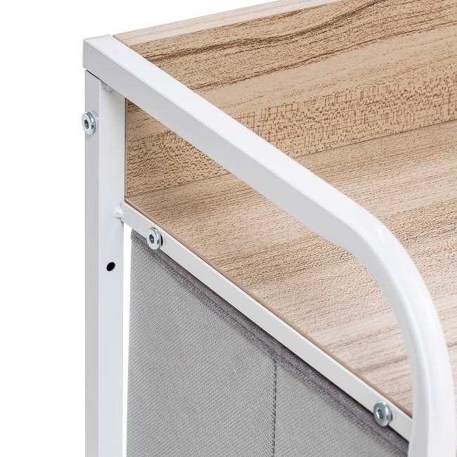 Комод Leset Ноа широкий, Каркас Белый, Светло-серый Белый Светло-серый Комод Leset Ноа широкий, Каркас Белый, Светло-серый Белый Светло-серый