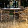 "Амароне" обеденная группа из искусственного ротанга на 6 персон, цвет коричневый