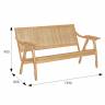 Диван-скамья Массив решетка, каркас бук Диван-скамья Массив решетка, каркас бук