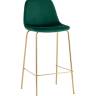 Стул барный Валенсия SN велюр зеленый золотые ножки 2 шт
