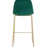 Стул барный Валенсия SN велюр зеленый золотые ножки 2 шт