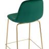 Стул барный Валенсия SN велюр зеленый золотые ножки 2 шт