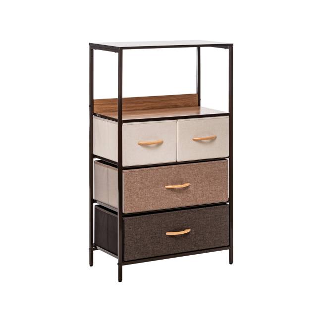 Комод Leset Локи 4 ящ., Коричневый, Бежевый Коричневый Бежевый, светло-коричневый, темно-коричневый