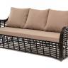 "Ницца" диван из искусственного ротанга трехместный, цвет бронзовый