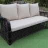 "Ницца" диван из искусственного ротанга трехместный, цвет бронзовый