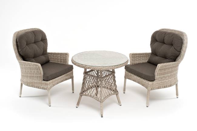 "Алиса" кофейный комплект из искусственного ротанга, цвет бежевый "Алиса" кофейный комплект из искусственного ротанга, цвет бежевый