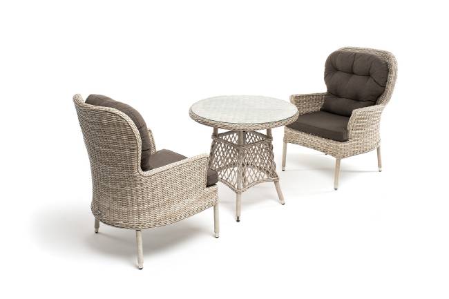 "Алиса" кофейный комплект из искусственного ротанга, цвет бежевый "Алиса" кофейный комплект из искусственного ротанга, цвет бежевый