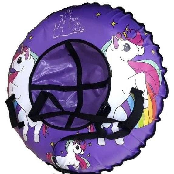 Тюбинг надувные сани "Единорог" d 100 см Тюбинг надувные сани "Единорог" d 100 см