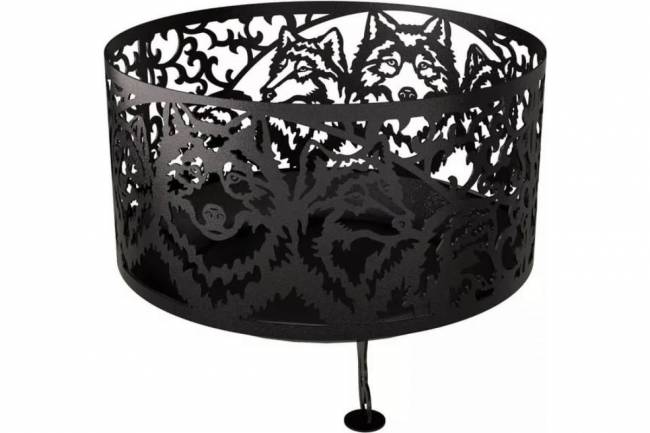 Костровая чаша "Волк", ST3, 3мм Костровая чаша "Волк", ST3, 3мм