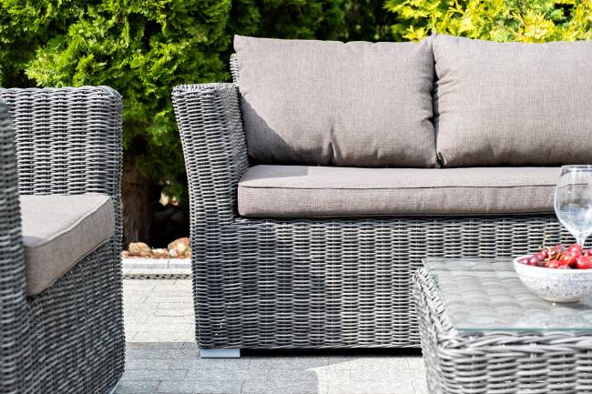 "Капучино" лаунж-зона из искусственного ротанга, цвет графит "Капучино" лаунж-зона из искусственного ротанга, цвет графит